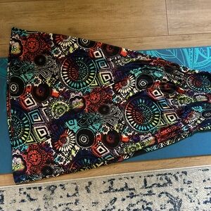 Colorful Strapless Women’s Dress